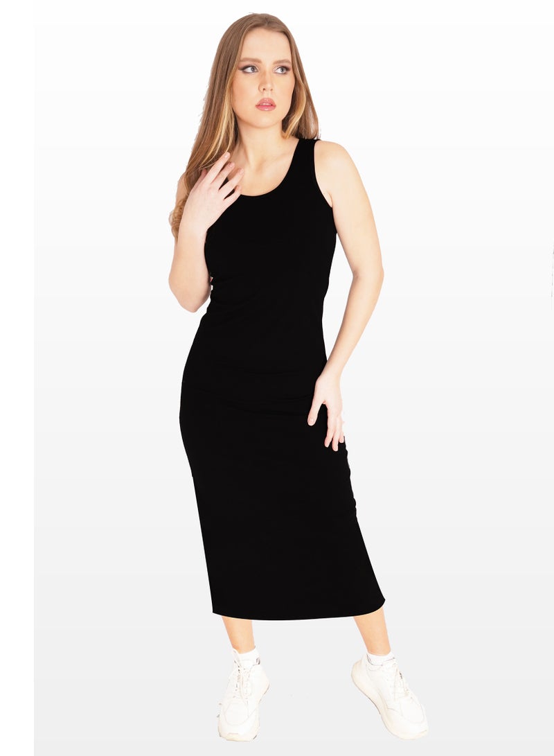 comodo wide cut long dress egyptian cotton 100%