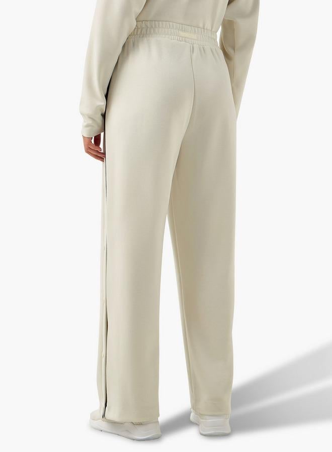 Active Women Regular Fit Joggers with Button Detail - Image 3