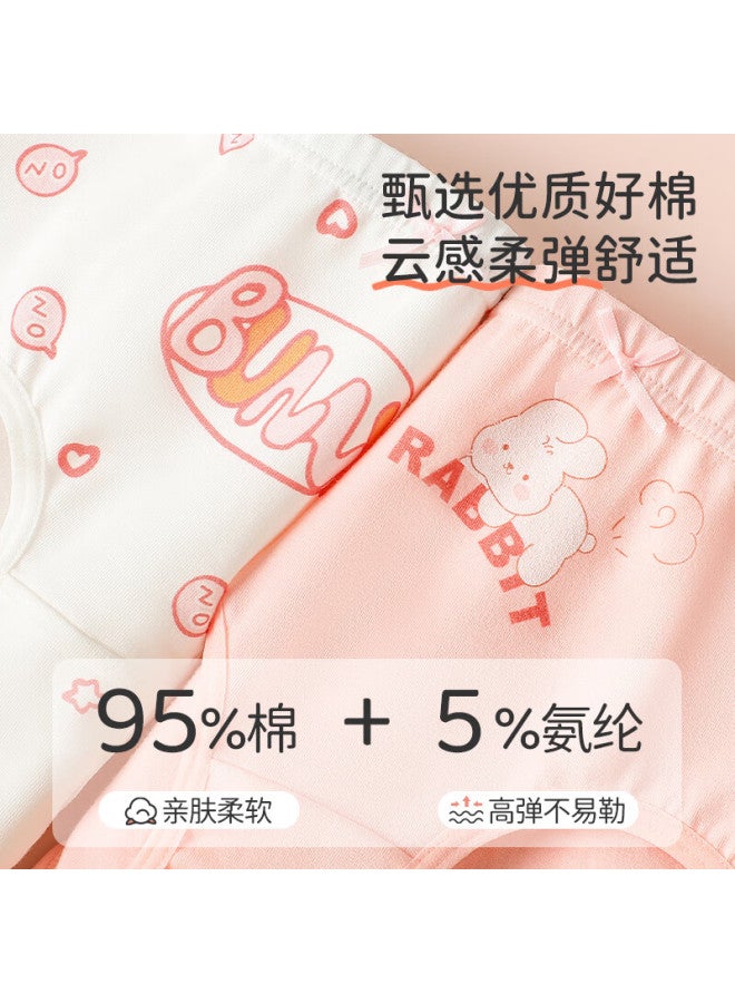 Dingguagua Girls' Underwear, Children's Cotton Triangle Panties, 10a Antibacterial, For Older Children, No Wedgie, Breathable Baby Shorts