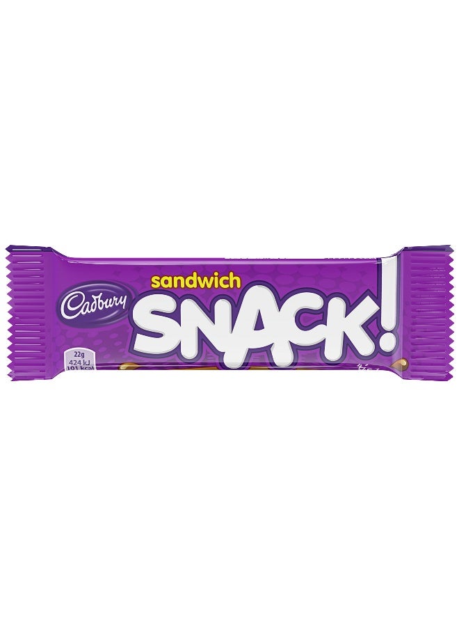 Cadbury Snack Sandwich Milk Chocolate 22G - Pack of 60 - Image 3