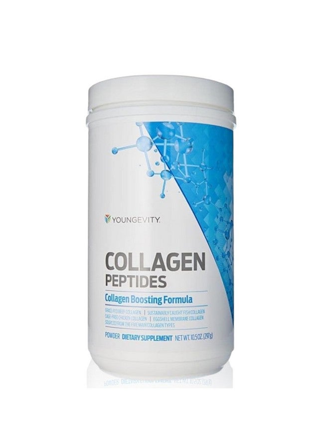 youngevity مسحوق ببتيدات الكولاجين المتعددة من يانغيفيتي مع مسحوق الفولفيك - كولاجين هيدروزي من لحم البقر الذي يتغذى على العشب، البحري، الدجاج، وغشاء البيض - دعم الشعر، البشرة، الأظافر، المفاصل، والعظام - I، II، III، V، X - 11.4 أونصة - Image 1