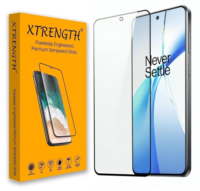 XTRENGTH Advanced HD+ Tempered Glass Gorilla Screen Protector Designed for OnePlus Nord CE 4 Lite 5G - Edge to Edge Full Screen Coverage with Easy Installation Kit (Anti-Scratch) - Image 1