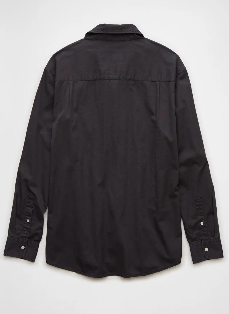 American Eagle Pocket Detail Button Down Oxford Shirt