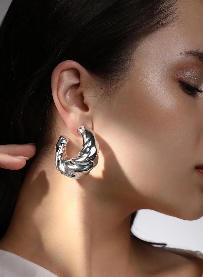 سوهي Women's The Chonky-Swirl Hoop Earrings
