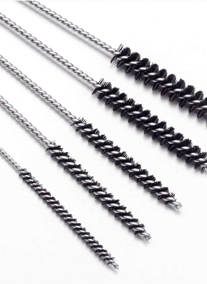 Petutu 2 Set Carburetor Carbon Dirt Jet Remove Cleaner Welding Torch Tip Cleaner 13 Cleaning Wires Set + 10 Cleaning Needles + 5 Nylon Brushes for Motorcycle ATV Moped Welder Carb Chainsaw Spray Guns  - Image 5