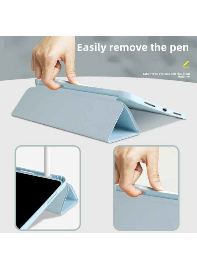 For Ipad10 Generation 10.9 Protective Case All-inclusive Anti-drop Case IPad10.2 Protective Case Pro11 Silicone Soft Case-Color:Solid Color Pen Slot Black-Applicable Model:ipad 10 Generation 10.9 2022 - Image 3