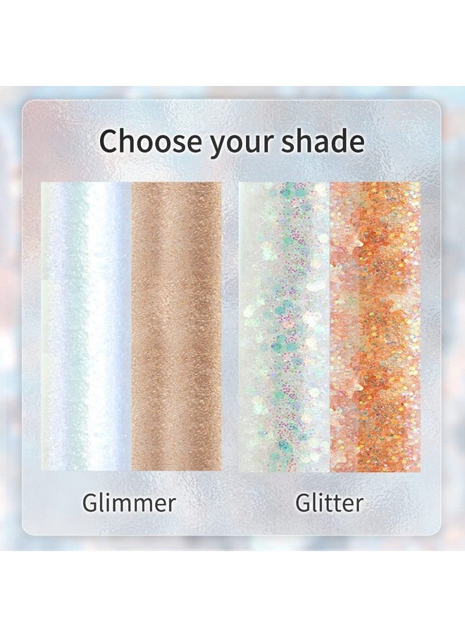 CATKIN - Liquid Glitter Eyeshadow High Pigmented Multi Dimensional Finish With One Swipe Metallic Coverage Long Lasting And Luminous Shimmer Eyeliner Makeup 1.7 Grams (C03 Magic Shell) - Image 1