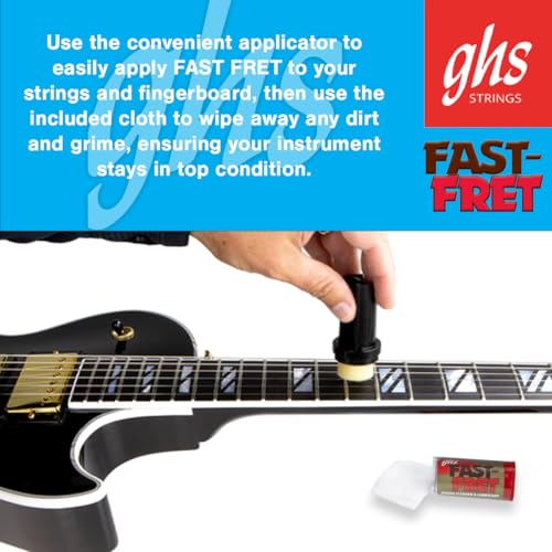 GHS Strings GHS Fast Fret – String Cleaner & Lubricant for Electric, Acoustic & Bass Guitars – Long-Lasting Tone, Smooth Playability, Reduces Finger Noise, Protects Strings & Fingerboards - Model: A87-2 PACK - Image 4
