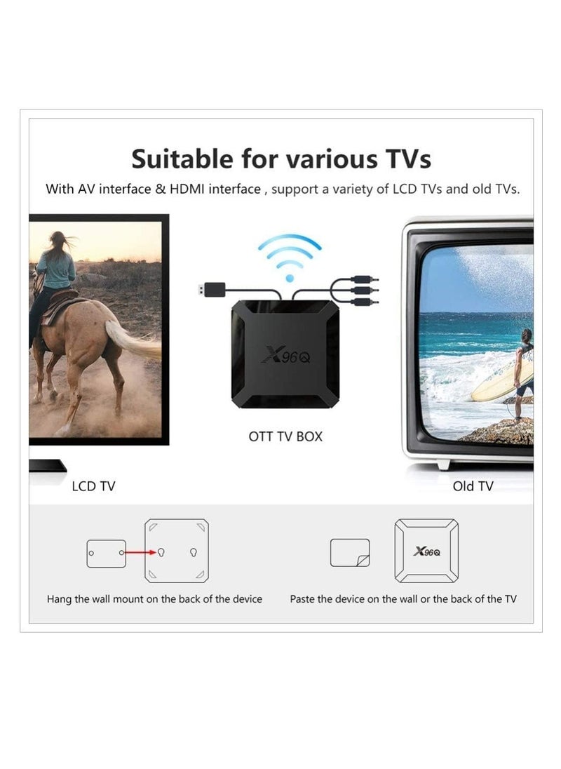 X96 - Android 10.0 TV Box X96 Mini 2023 Upgraded Version X96Q 2GB RAM 16GB ROM Smart TV Box Allwinner H313 Quad Core Support 4K 3D Set Top Box X96 Mini Wifi Home Media Player - Image 1