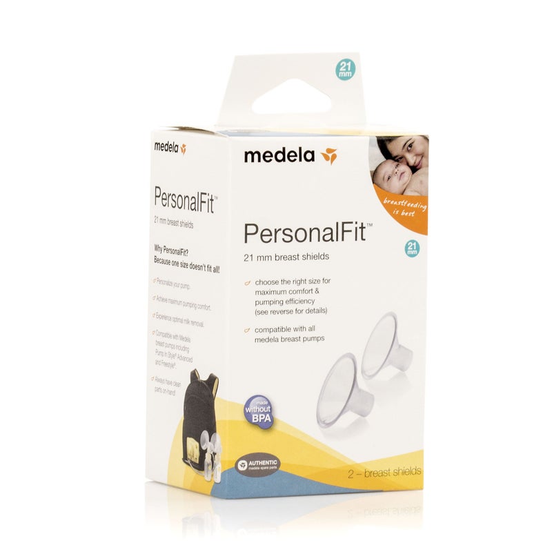 Medela PersonalFit Breast Shields, 2 Pack of Small 21mm Breast Pump Flanges, Authentic Medela Spare Parts, Made Without BPA - Image 2