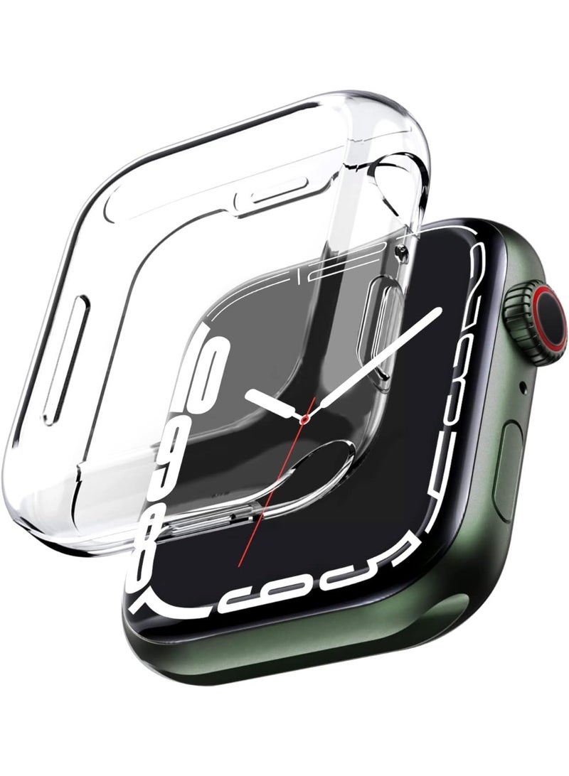 wexon Case for Apple Watch 7-8-9 Size 41mm Soft Slim TPU All Around Protective Shell Anti-Scratch Bumper Cover Case for Apple Watch Series 7-8-9 size (41mm) - Image 1