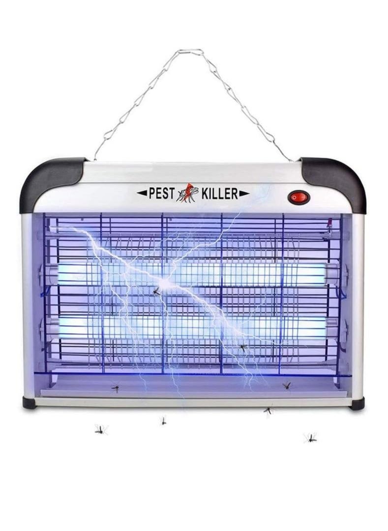 Electric Mosquito Killer Lamp, Fly and Mosquito Killer UV Lamp, Effective and Safe for Indoor and Outdoor Use, Living Room, Bedroom, Kitchen, Garden