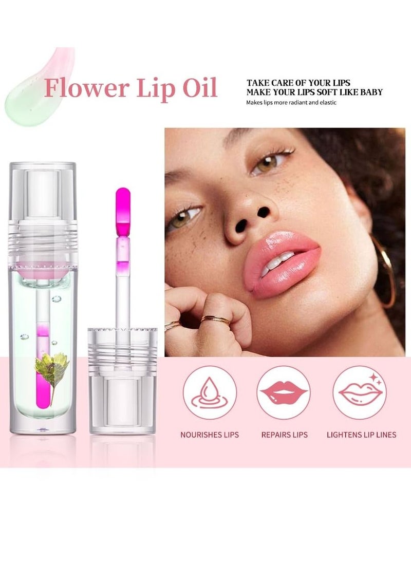 ibcccndc Color Change Lip Gloss Flower Lip Oil Long Lasting Nutritious Lip Balm Lips Moisturizer Magic Temperature Color Change Lip Serum Eliminate Dryness Wrinkles Enhances Plump Gloss  - Image 5
