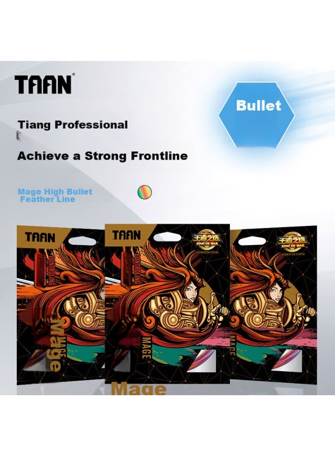 Taan Badminton String, Elastic Xuan Yin Badminton Racket String, Wangzhe Fashi Colorful, One Piece - Image 1