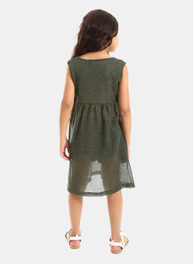 kady Stitched Slip On Dressgirls olive 10 - Image 3