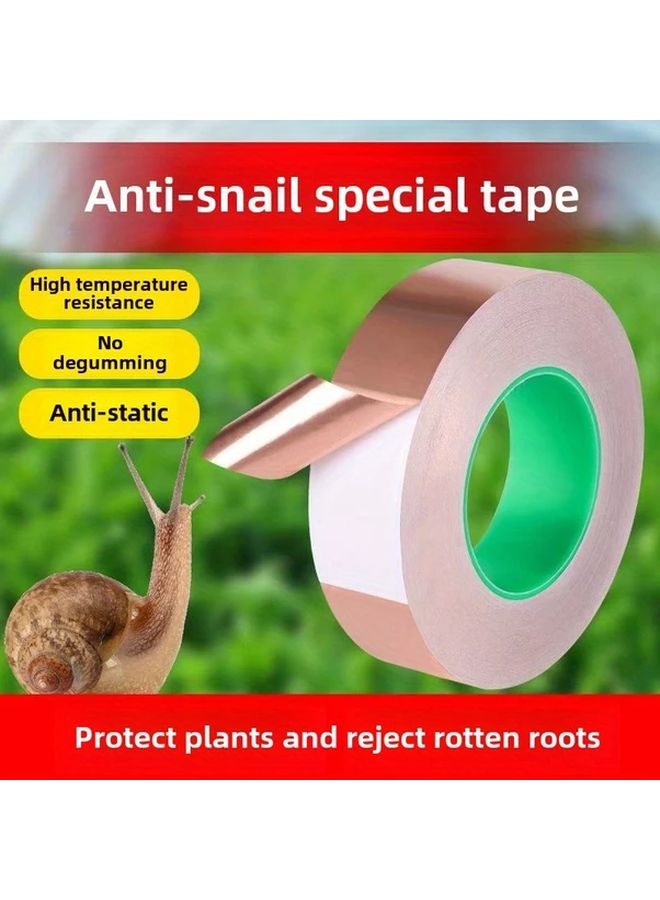3 سم × 20 م شريط نحاسي ثقيل مضاد للحلزون يطرد البزاقات واليرقات - Image 2