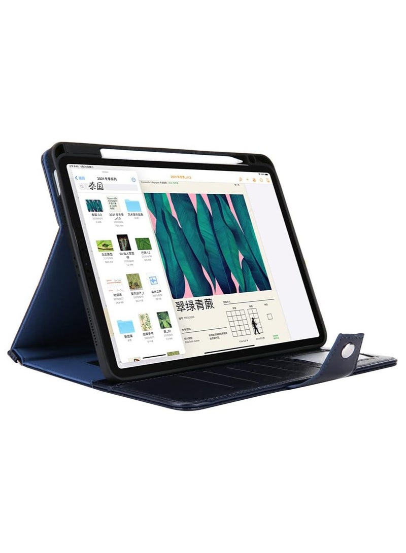 general Handheld Flip Card holder Leather Case Compatible with iPad Pro 13 Inch 2024 (M4, 7th Gen) Zipper Bag Shoulder Strap Flat Cover for iPad Pro 13 Inch - Image 3