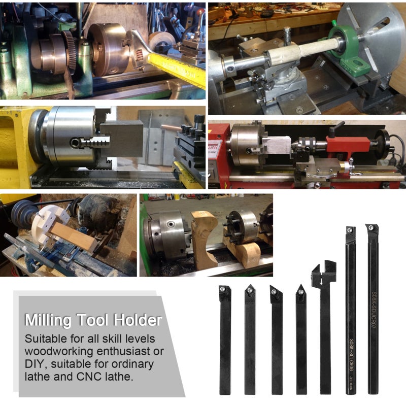 High Hardness Turning Tool Holder: Multicolor, High Grip Strength, Impact Resistance - Long Service Life, Milling Tool Holder for Precision Metal Cutting & Machining - Image 2