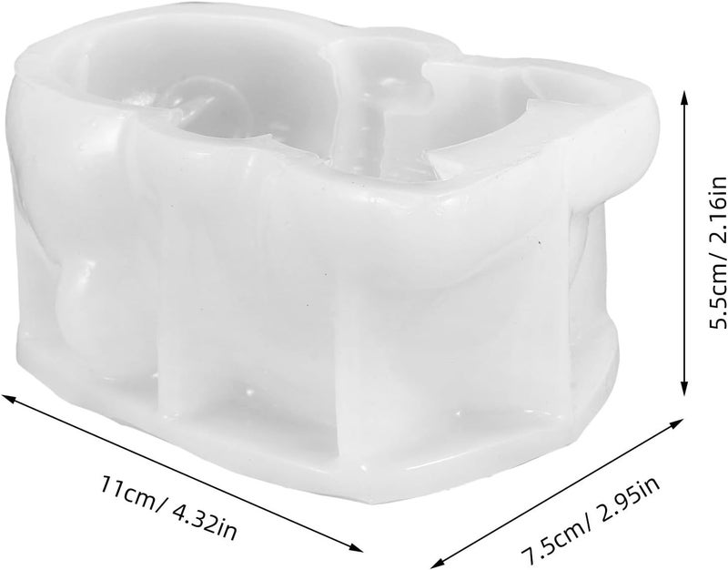 IMIKEYA 3d Panda and Bear Silicone Chocolate Mold, Food-grade Non-stick Flexible Silicone, Baking and Jelly Mold for Cake Decorating and Candy Making - Image 2