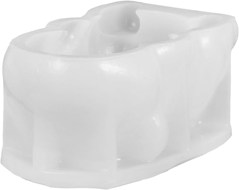IMIKEYA 3d Panda and Bear Silicone Chocolate Mold, Food-grade Non-stick Flexible Silicone, Baking and Jelly Mold for Cake Decorating and Candy Making - Image 1