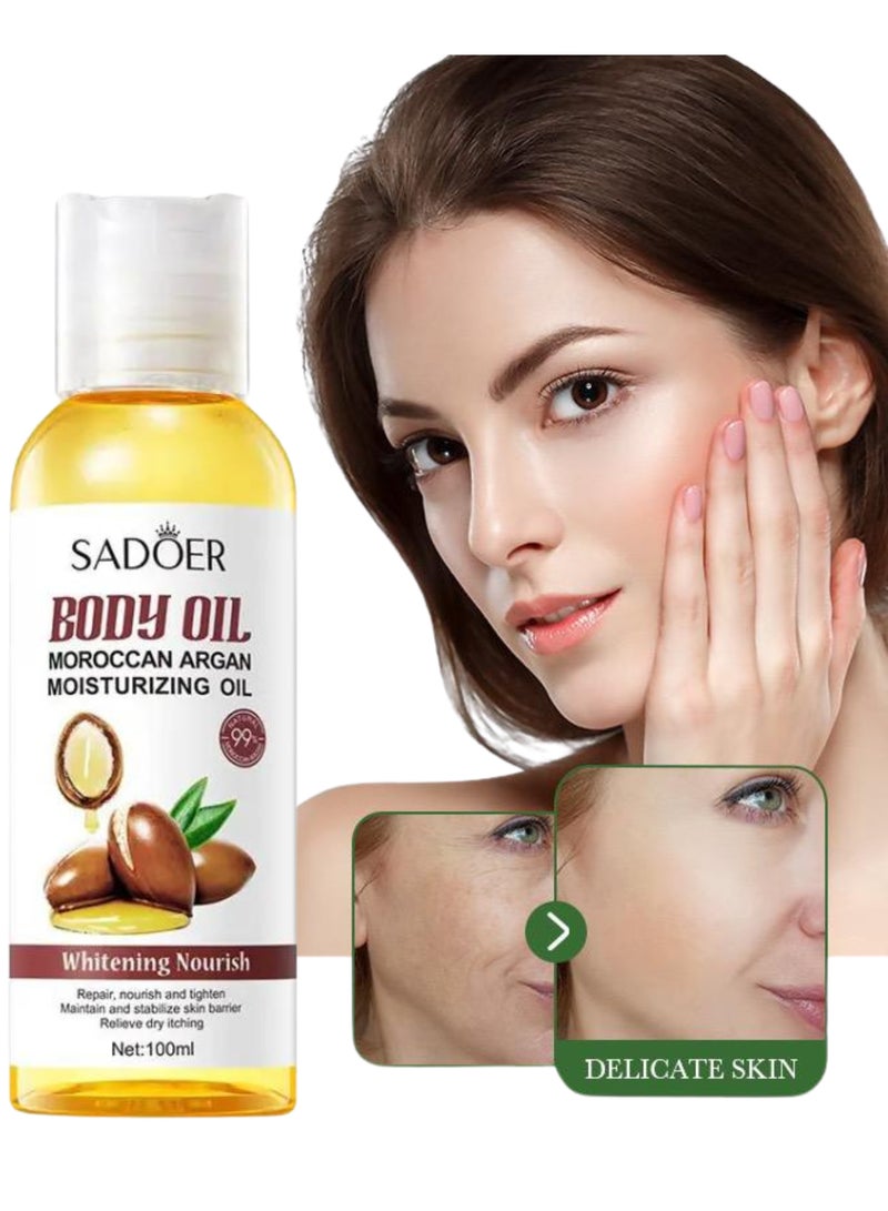 SADOER BODY OIL ALMOND MIRACLE MOISTURIZING OIL BODY OIL ARGAN MIRACLE MOISTURIZING OIL - Image 2