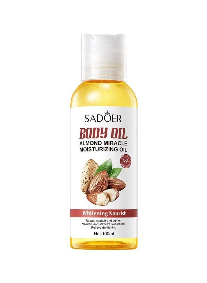 SADOER BODY OIL ALMOND MIRACLE MOISTURIZING OIL BODY OIL ARGAN MIRACLE MOISTURIZING OIL - Image 3