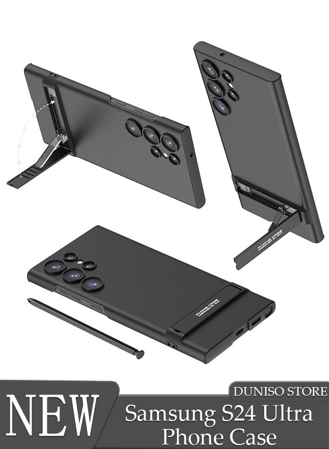 DUNISO Samsung Galaxy S24 Ultra Phone Case Full Body Protective Phone Cover Anti-fall Anti-fingerprint Phone Case With Phone Holder and Wireless Charging for Galaxy S24 Ultra 5G Phone Case - Image 1
