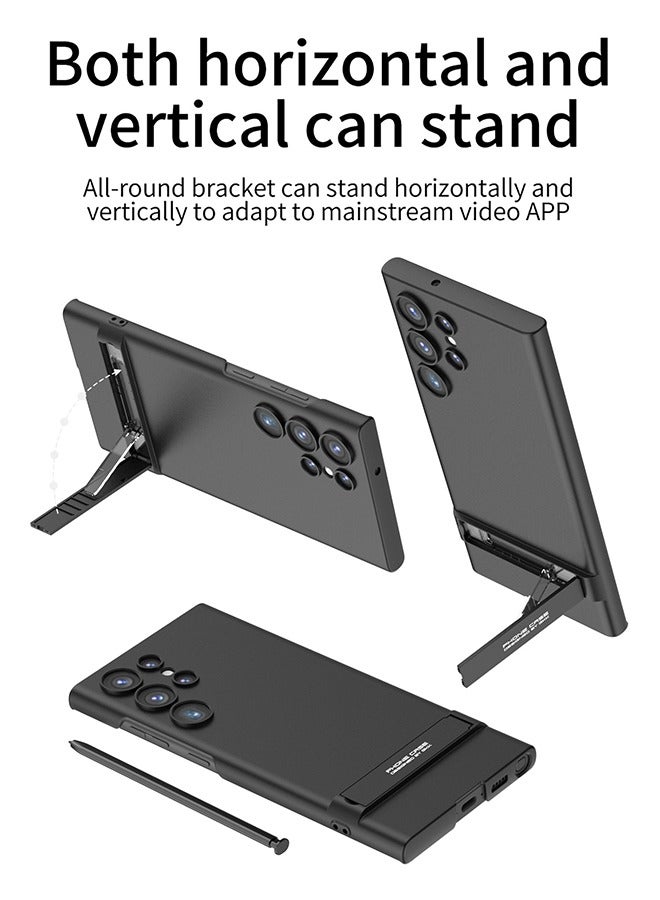 DUNISO Samsung Galaxy S24 Ultra Phone Case Full Body Protective Phone Cover Anti-fall Anti-fingerprint Phone Case With Phone Holder and Wireless Charging for Galaxy S24 Ultra 5G Phone Case - Image 3