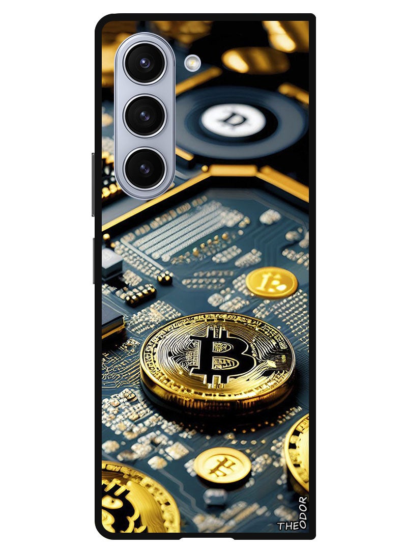 Theodor Protective Case Anti Scratch Shock Proof Bumper Cover For Samsung Galaxy Z Fold 6 Bitcoin 1 - Image 1