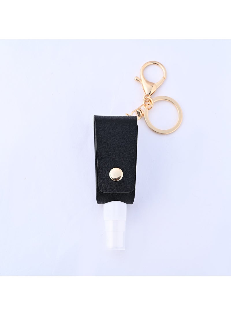 Small Squeeze Bottle with Keychain Portable Empty Travel Bottles Hand Refillable Containers for Liquid Storage 