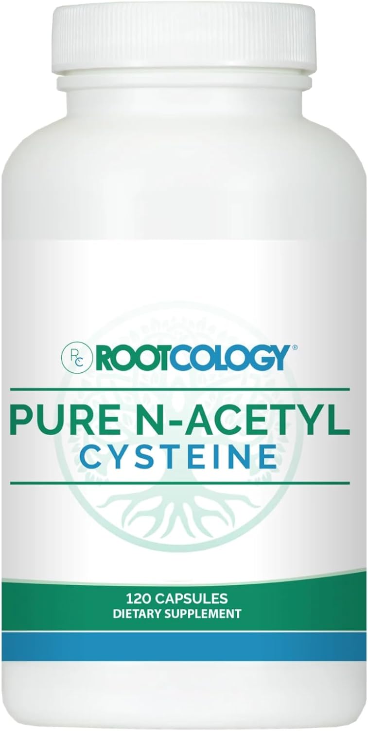 Rootcology by Dr Izabella Wentz  Pure NAcetyl Cysteine  NAC 900mg  120 Capsules - Image 1