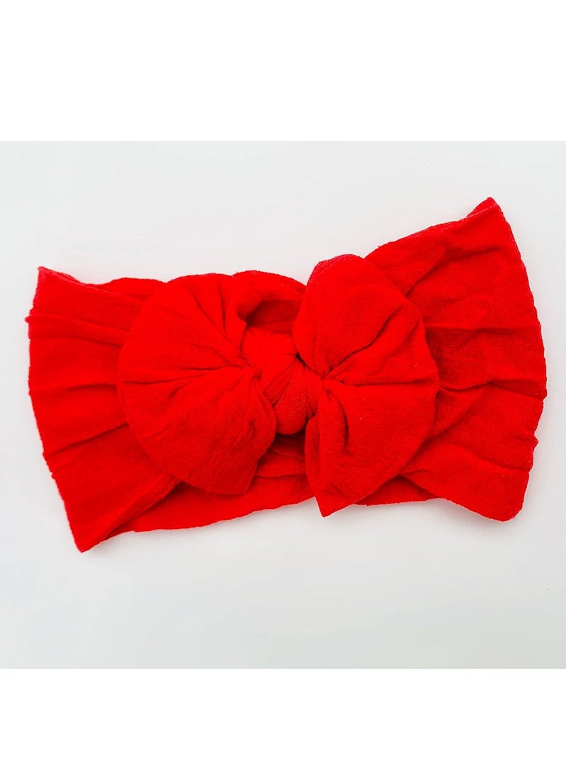 ECVV 6 Pack Baby Girl Bow Headband Elastic Soft Headband Nylon Headband Hairband Hair Bow Elastic Hair Styling Accessories for Newborn Baby Toddler Girl, Assorted Color, 15mmx9mm  - Image 4