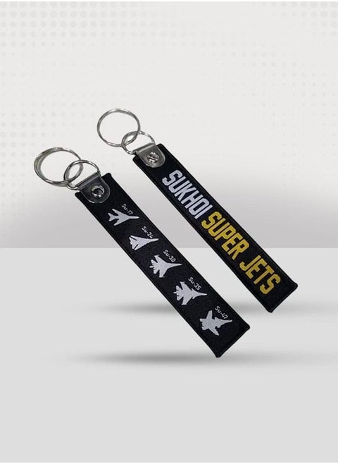 Sukhoi Super Jets Fabric Keychain