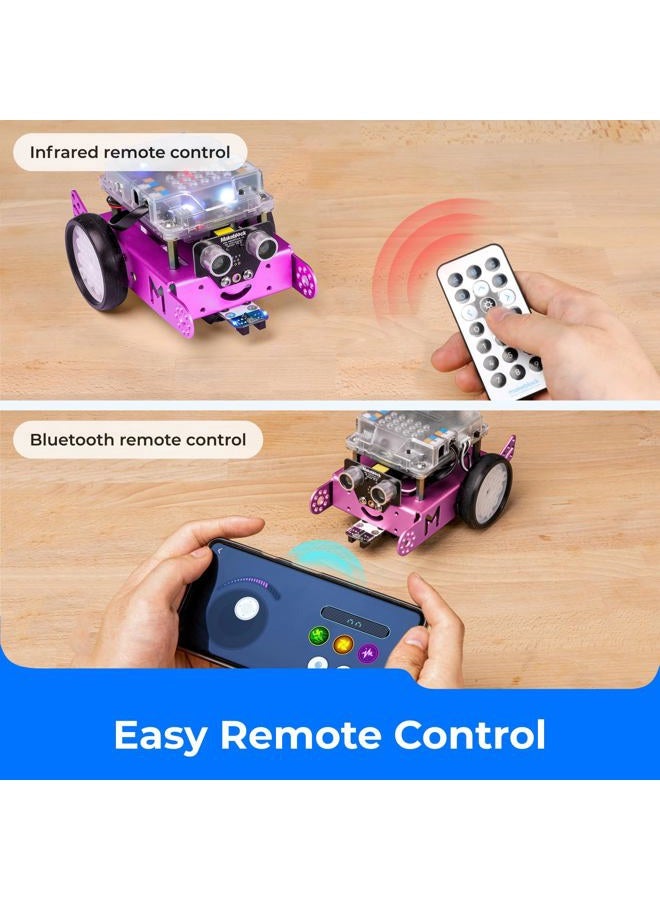 Makeblock mBot Robot Kit for Kids Ages 8+, DIY Mechanical Building Block, STEM Education, Entry-Level Programming Improves Kids' Logical Thinking and Creativity. (Pink, Bluetooth Version, Family) - Image 5