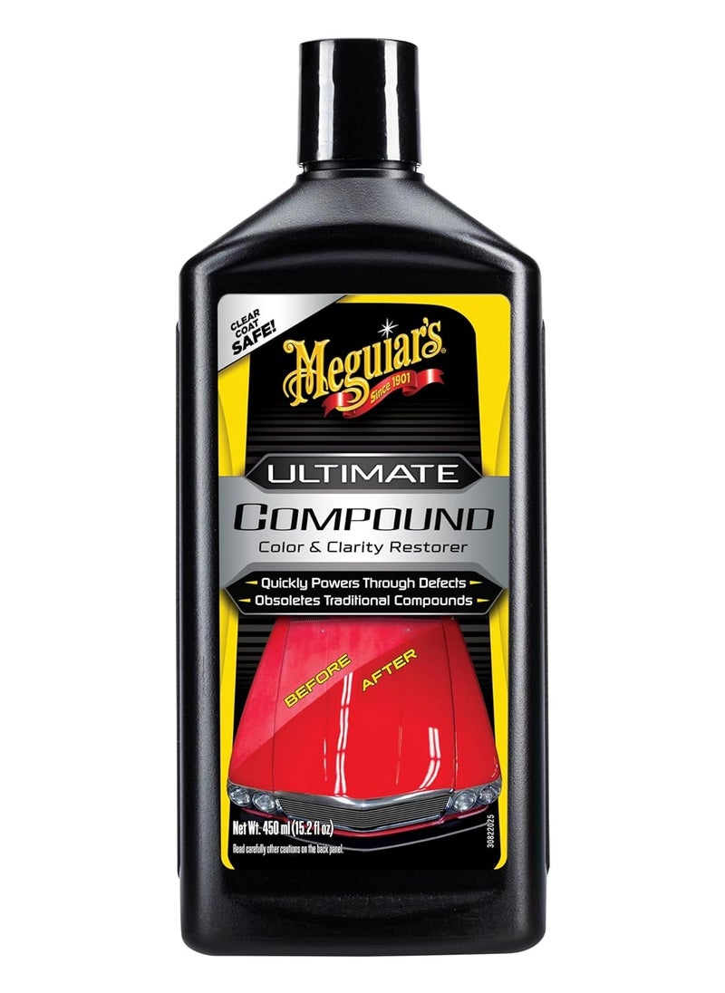 Meguiar's Meguiar's Ultimate Compound, 15.2 Oz - Remove Scratches, Swirl Marks and Oxidation While you Restore Color and Clarity for a Showroom Shine - Safe and Effective on All Glossy Paints and Clear Coats  - Image 1