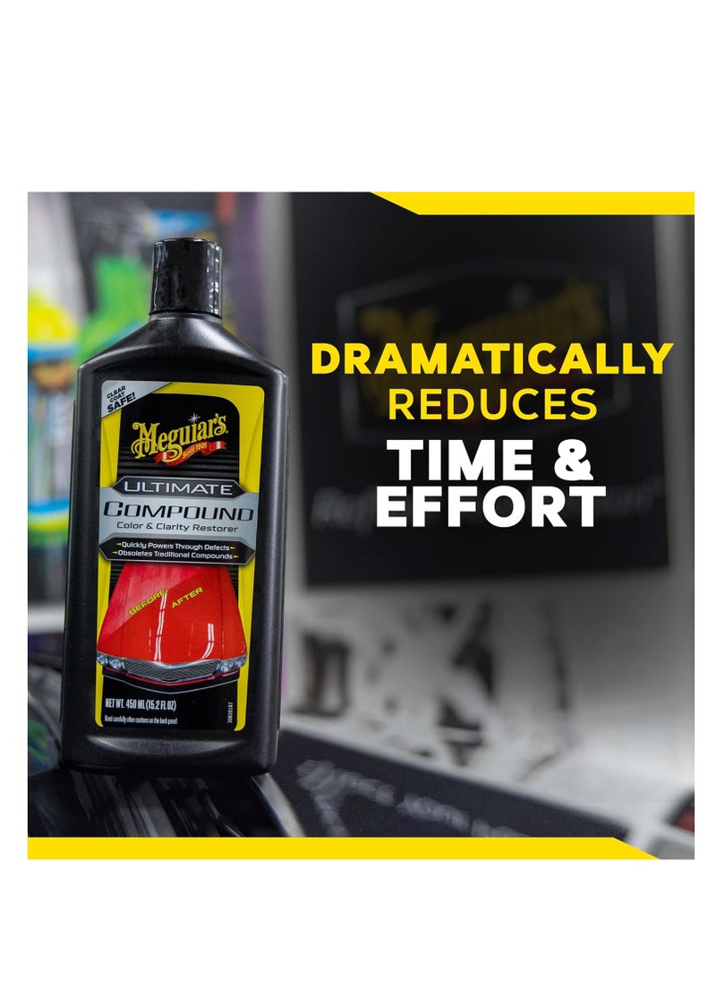 Meguiar's Meguiar's Ultimate Compound, 15.2 Oz - Remove Scratches, Swirl Marks and Oxidation While you Restore Color and Clarity for a Showroom Shine - Safe and Effective on All Glossy Paints and Clear Coats  - Image 3