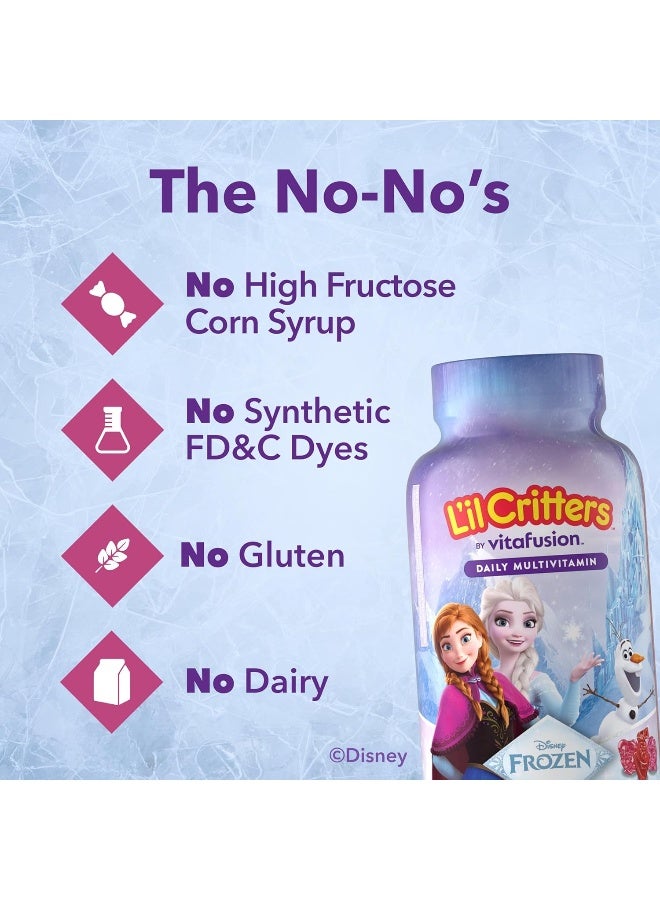 Vitafusion L'Il Critters Frozen Daily Kids Multivitamin Gummies Assorted Berry Flavors For Ages 2+ Toddlers And Kids, Disney Multivitamin Gummies With 11 Essential Nutrients, 30-60 Day Supply, 60 Gummies - Image 3