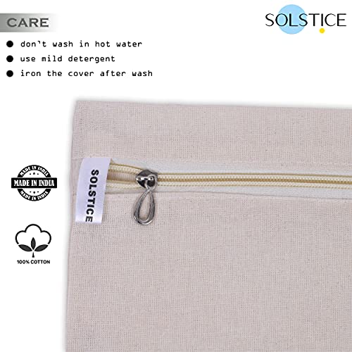 SOLSTICE cotton big saree covers/bags for storage single (18 x 15 Inches) for big silk sarees, lehengas, clothes with Zipper Closure (without Window - Pack of 10) - Image 3