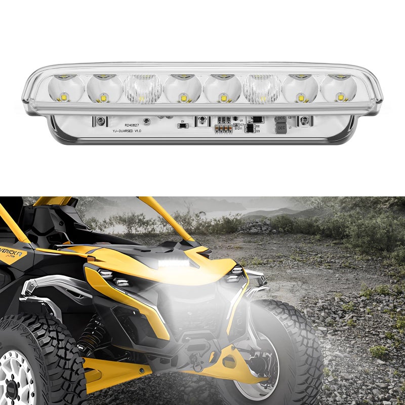 XUTVOTOR Front Hood Scoop Spotlight for 2024 CanAm Maverick R LED Auxiliary Lamp Accent Lights Daytime Running Lights for CanAm Maverick R X RS MAX 2024 2025 Accessories - Image 2