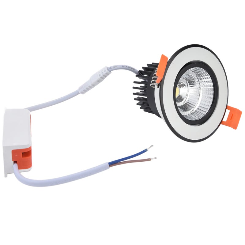 3.3 بوصة مصباح سقفي مُعقب LED COB بقوة 7 واط ودرجة لون 6000 كلفن وطاقة 100-264 فولت، مصباح سقفي قابل للتعديل مُدمج للغرفة النوم - Image 5