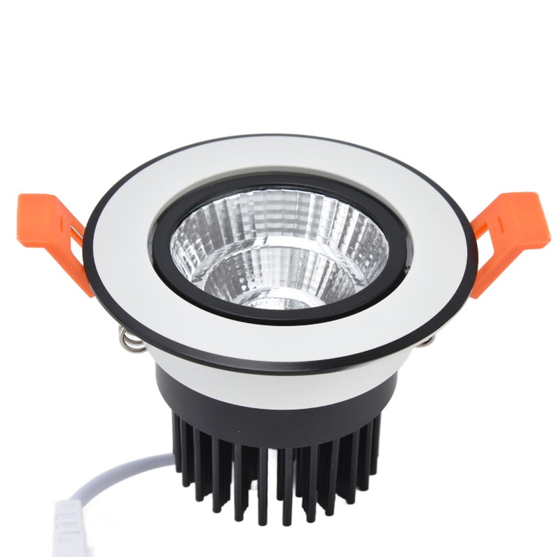 3.3 بوصة مصباح سقفي مُعقب LED COB بقوة 7 واط ودرجة لون 6000 كلفن وطاقة 100-264 فولت، مصباح سقفي قابل للتعديل مُدمج للغرفة النوم - Image 4