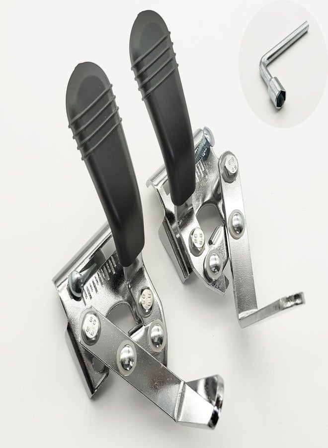 ForconMed Chrome Wheelchair Brakes, Wheel Locks, Side Mount Bolt-On Style for 7/8" Tubing. Universal Brakes for Standard wheelchairs and Heavy Duty wheelchairs. Compatible with All Brands of Steel wheelchairs. - Image 1