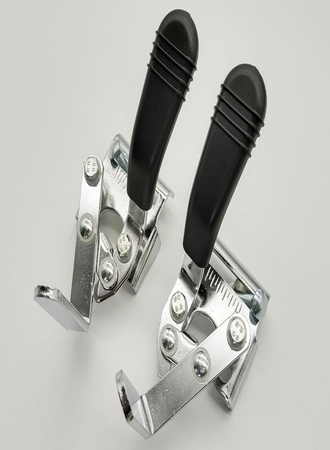 ForconMed Chrome Wheelchair Brakes, Wheel Locks, Side Mount Bolt-On Style for 7/8" Tubing. Universal Brakes for Standard wheelchairs and Heavy Duty wheelchairs. Compatible with All Brands of Steel wheelchairs. - Image 2