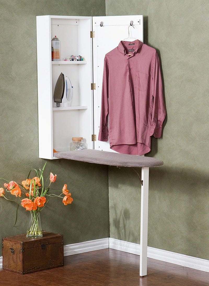 سحابة طاولة كي مخفية داخل دولاب بمرآة – تصميم مبتكر وقابل للطي - Image 1