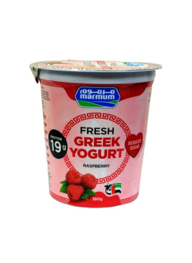 Greek Style Yoghurt, Raspberry - 360g, UAE