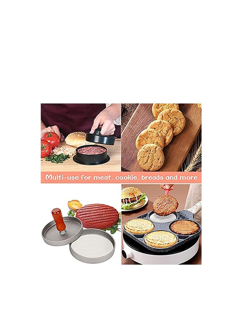200pcs Burger Patty Paper Rounds for 4/4.5 Inch Burger Press Baking Parchment Round Hamburger Patty Paper Sheet for Separating Burger Patty Cookies and More - Image 5