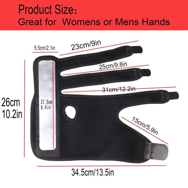 Reppkyh 2 Pieces Trigger Finger Splint Finger Brace(Left &Right Hand) Help Mallet Fingers or Hand Splint for Metacarpal Fractures Broken Fingers, Injuries, Arthritis, Tendonitis and Pain Relief - Image 2