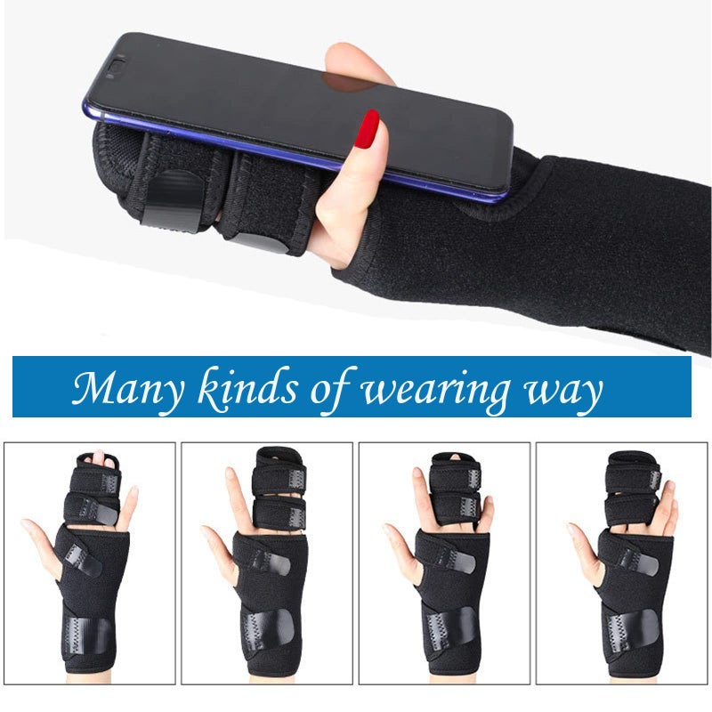 Reppkyh 2 Pieces Trigger Finger Splint Finger Brace(Left &Right Hand) Help Mallet Fingers or Hand Splint for Metacarpal Fractures Broken Fingers, Injuries, Arthritis, Tendonitis and Pain Relief - Image 4