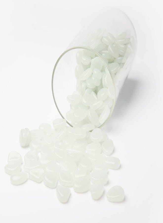 Oubest Glow in The Dark Pebbles/Glow Stones/Glowing Rocks Blue Decor for Garden/Fish Tank/Aquarium/Walkway/Driveway/Plant Pots/Bonsai (200, White) - Image 5