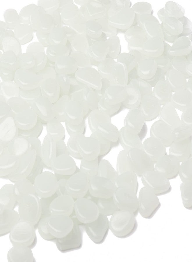 Oubest Glow in The Dark Pebbles/Glow Stones/Glowing Rocks Blue Decor for Garden/Fish Tank/Aquarium/Walkway/Driveway/Plant Pots/Bonsai (200, White) - Image 1